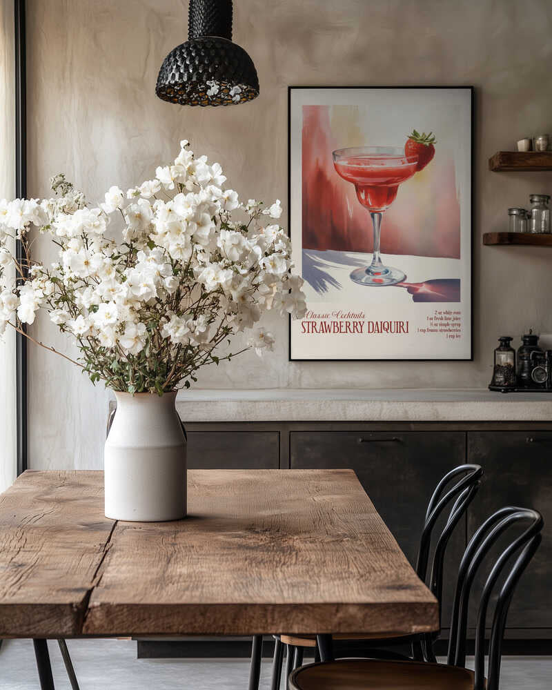 Classic Cocktails - Strawberry Daiquiri Poster