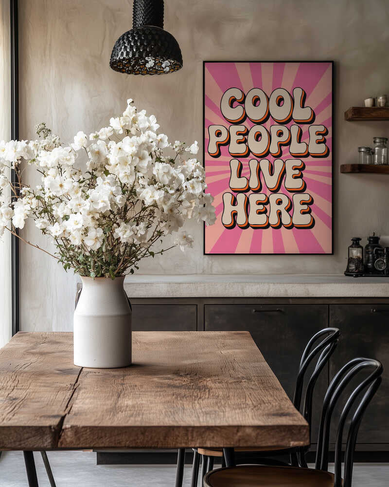 Cool People Live Here Poster