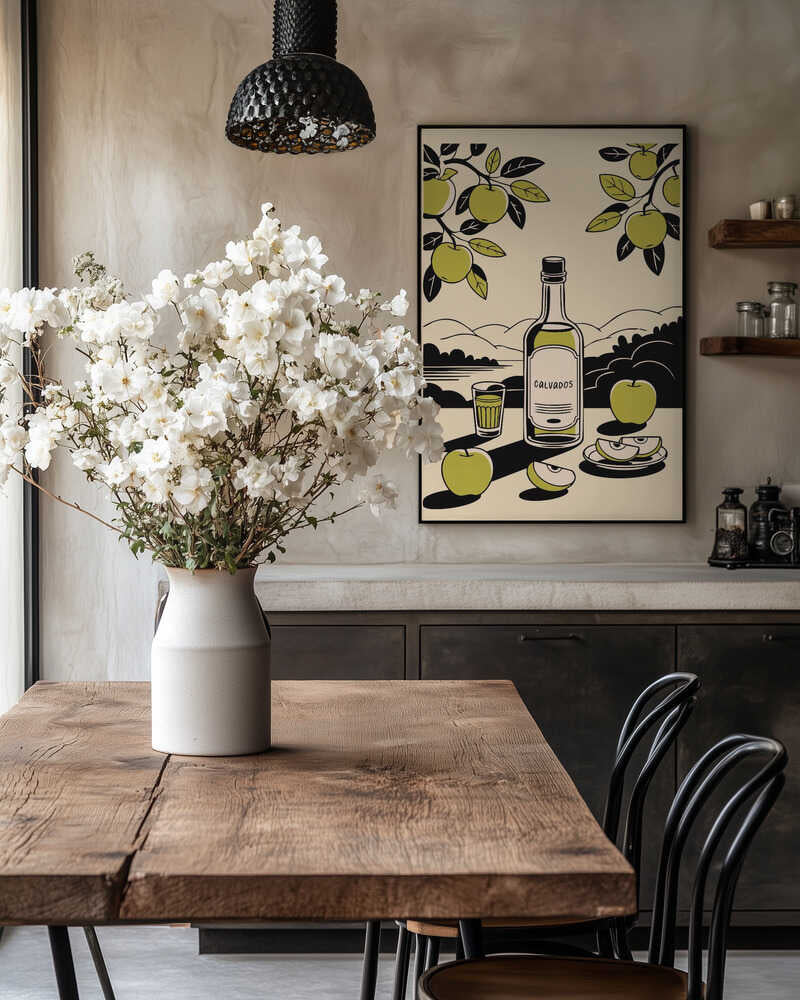 Calvados Bottle Poster