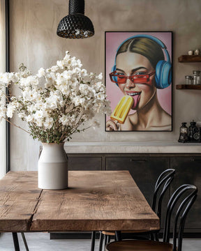 Popsicle and Music Poster