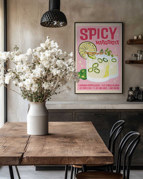 A3 Spicy Margs 5 Pink 01.png Poster