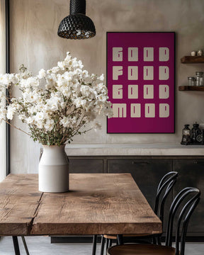 Good Food Good Mood Poster