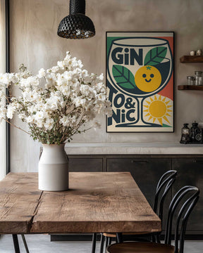 Sunny Gin and Tonic Poster