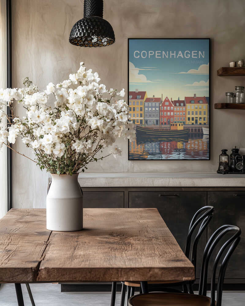 Copenhagen Travel Poster Poster
