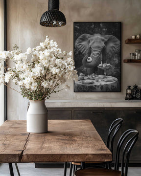 Elephant’s Doughnut Delight Poster