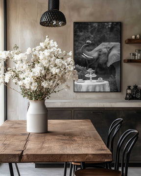 Elephant’s Afternoon Tea Poster