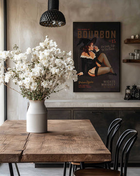 Babes of Bourbon October Halloween Witch Poster