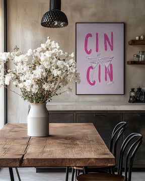 Cin Cin Pink Poster
