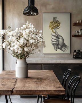 Spaghetti On a Fork Poster