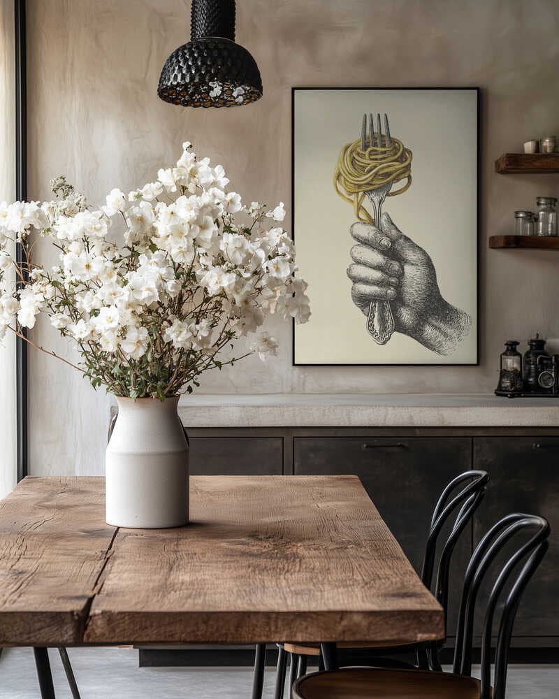 Spaghetti On a Fork Poster