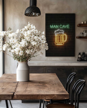 Man Cave Neon Sign No 2 Poster