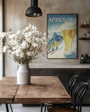 Apres Ski Retro Poster