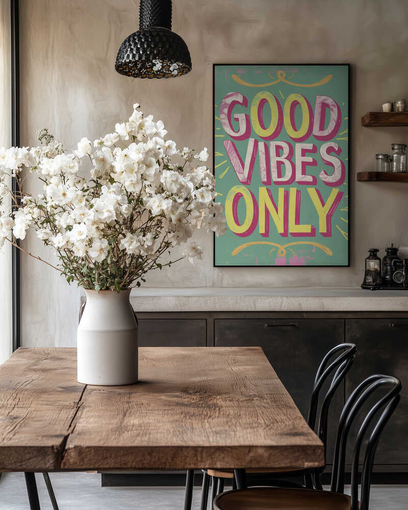 Good Vibes Only No 4 Poster