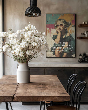 Love Glasses On Poster