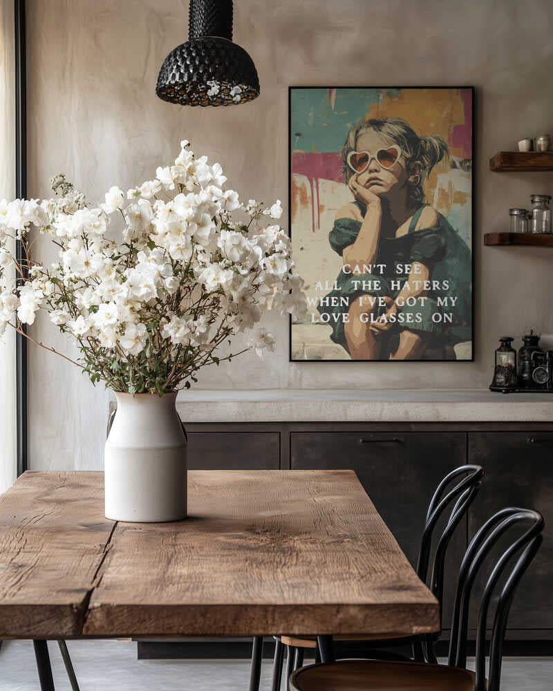 Love Glasses On Poster