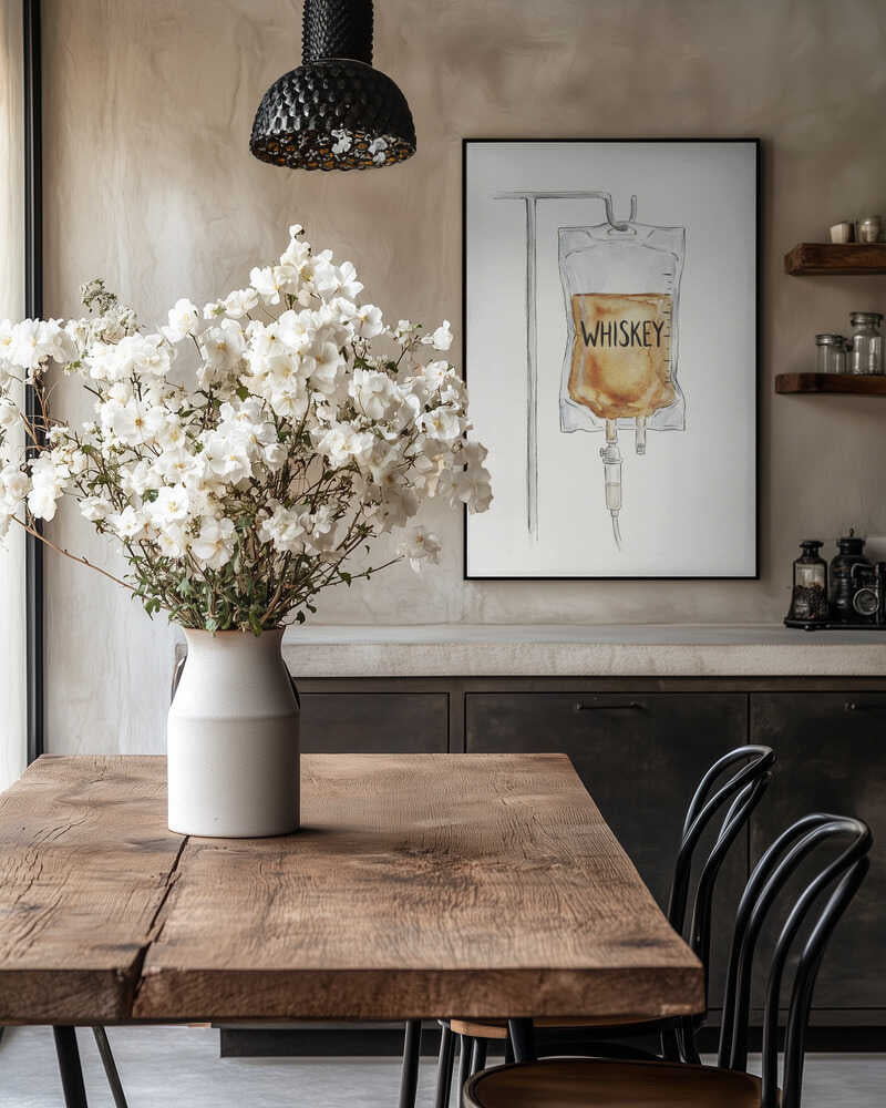 IV Whiskey Bag Poster