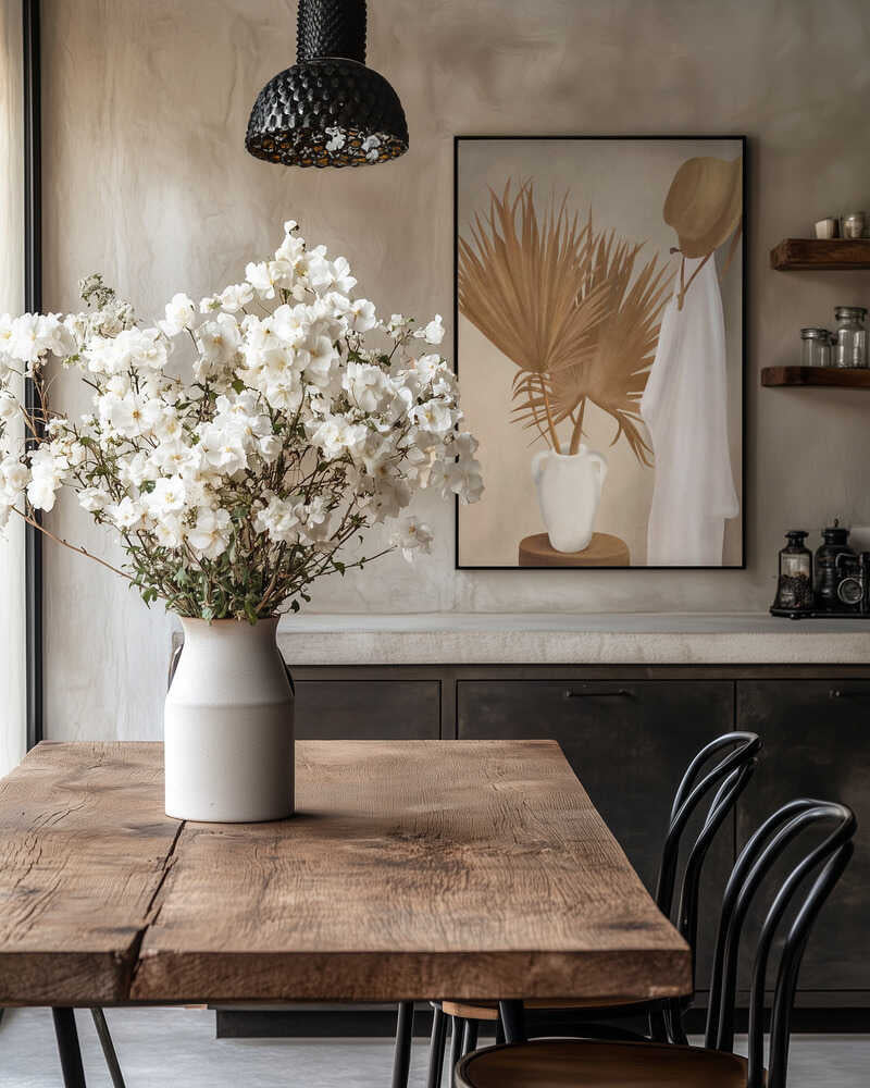 Palm Leaf Decoration Poster