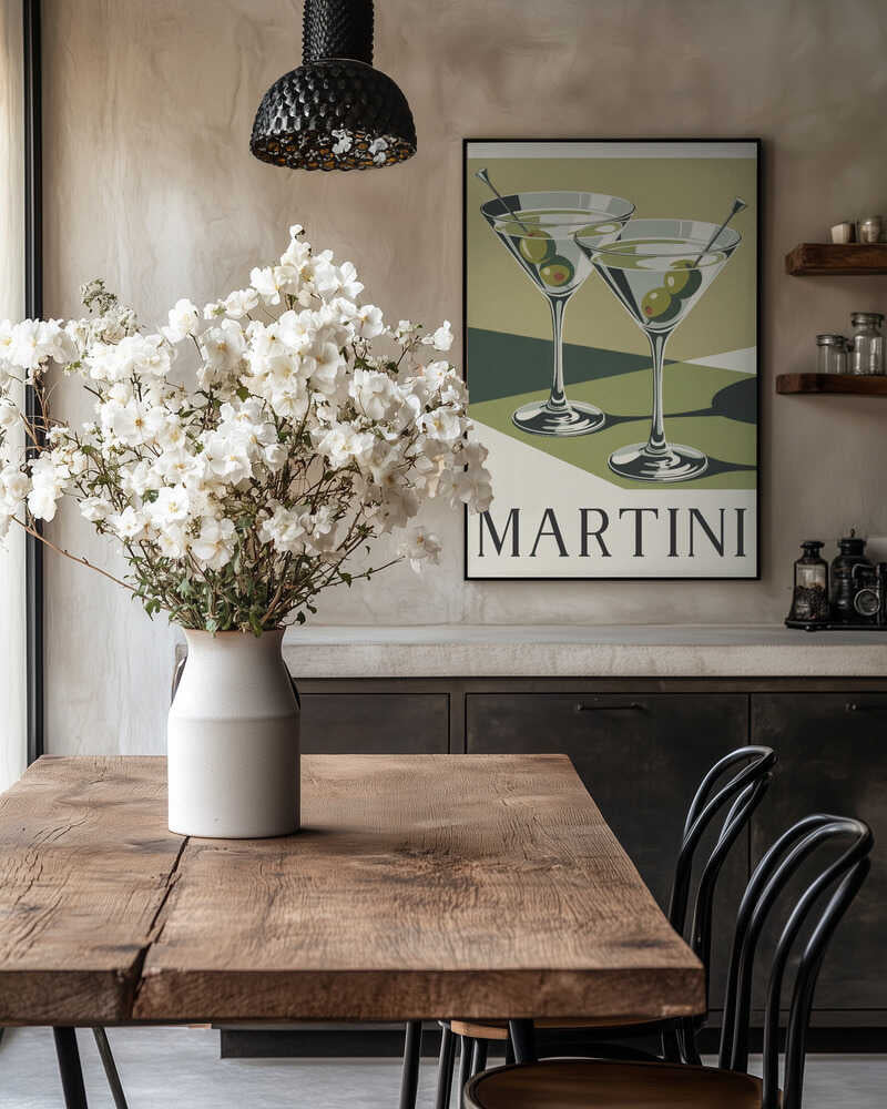 Martini Times Two Poster