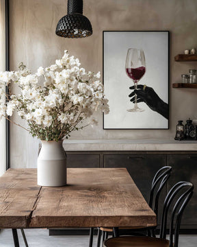 A Glass of Red Wine Poster