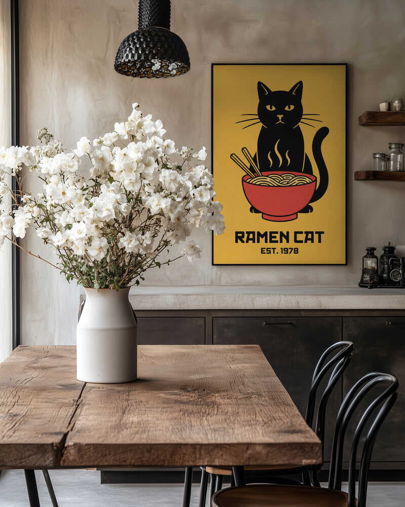 Ramen Cat No 5 Poster