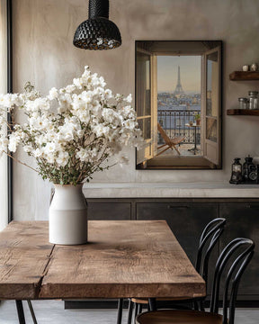 Parisian Balcony View Poster