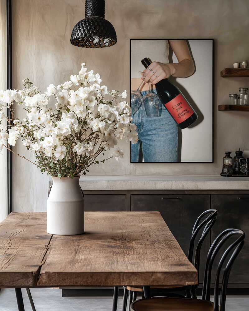 Love and a Bottle of Wine Poster