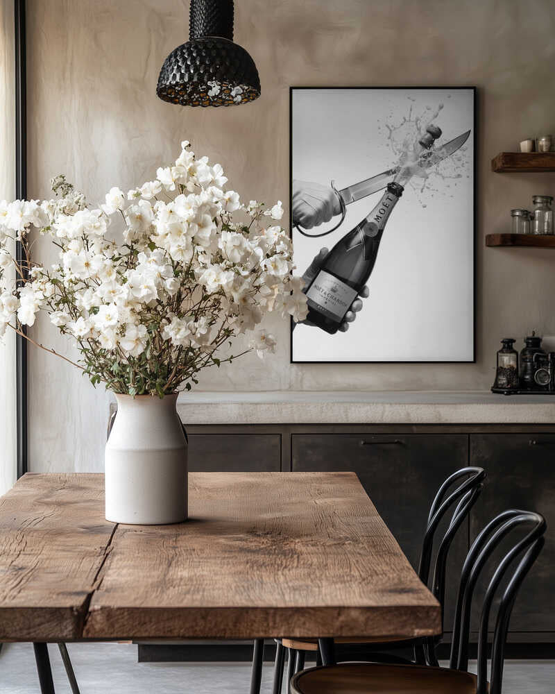 Sabering Champagne Poster