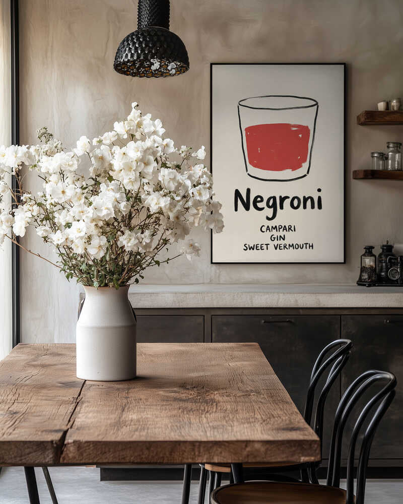 Negroni Sketch Poster