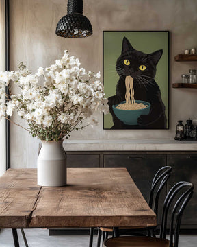Noodle Cat No 4 Poster