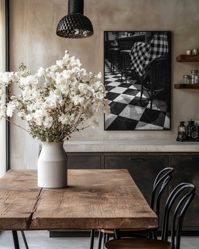 Checkered Pattern Bar Poster