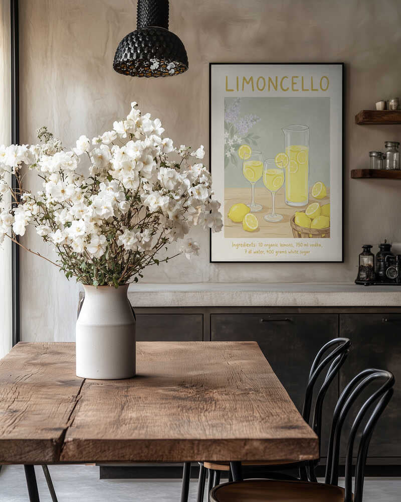Limoncello Lemon Refreshment Poster