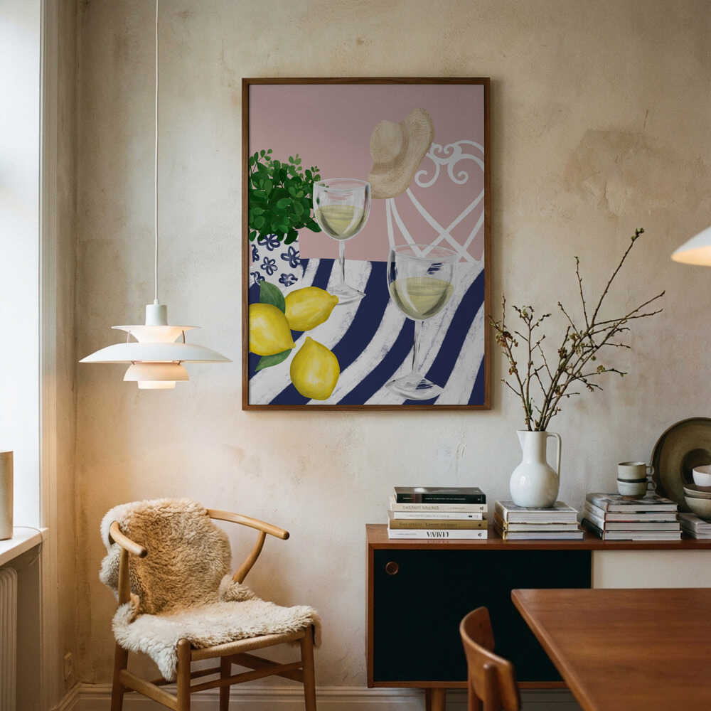 White wine for two Poster