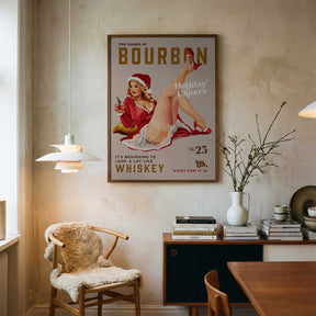 Babes of Bourbon Vol 25 Holiday Cheer Christmas Pinup Poster