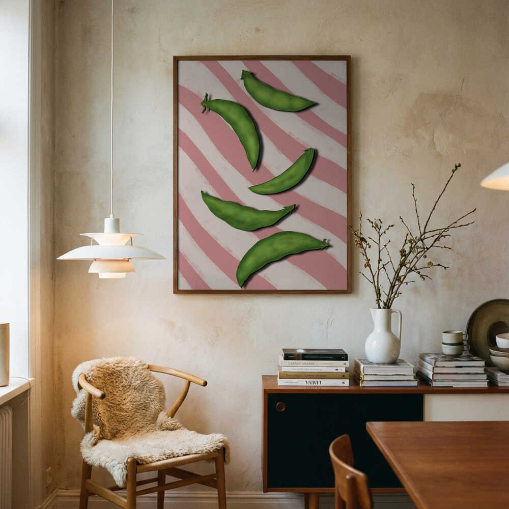 Sugar snap peas Poster