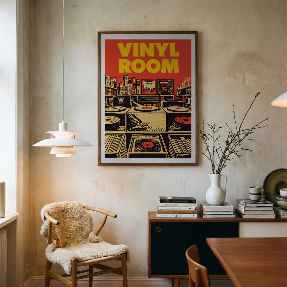 Vinyl Room Art Print Poster