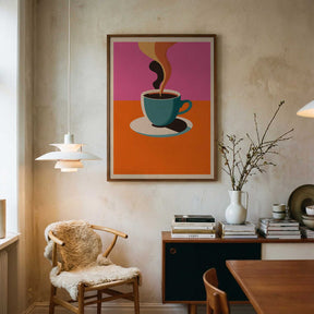 Coffee Steam Poster