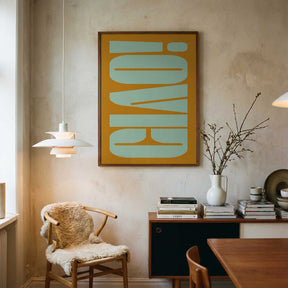 Mint Orange Harmony Poster