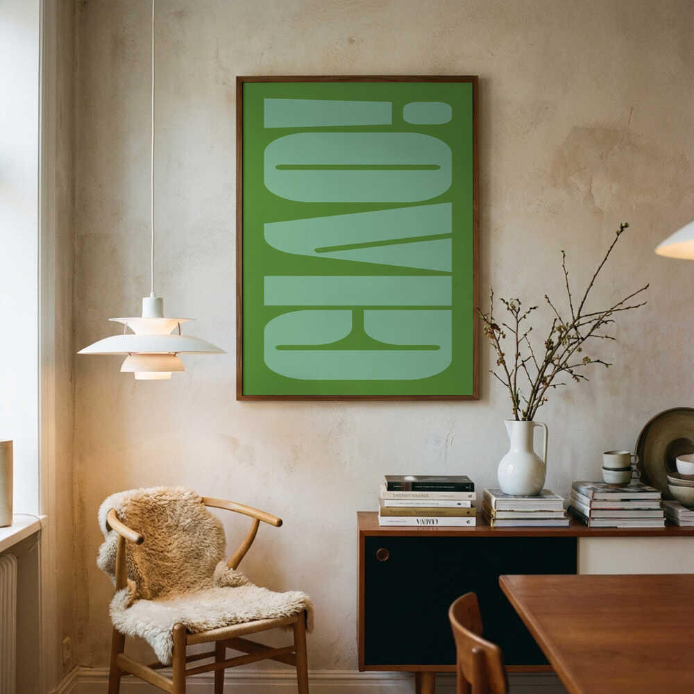 Green Tone Illusion Poster