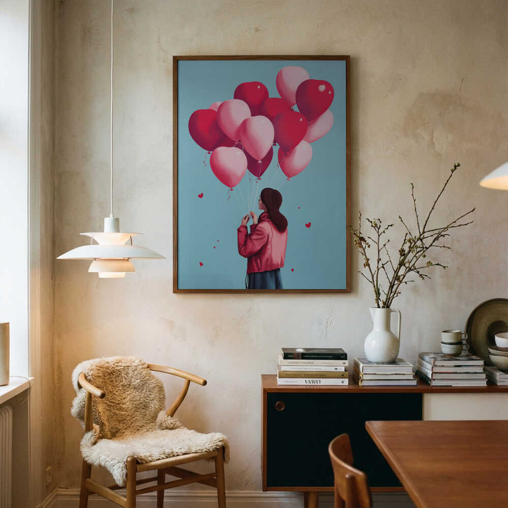 Love Balloons Flight Poster