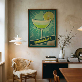 Retro Margarita Delight Poster