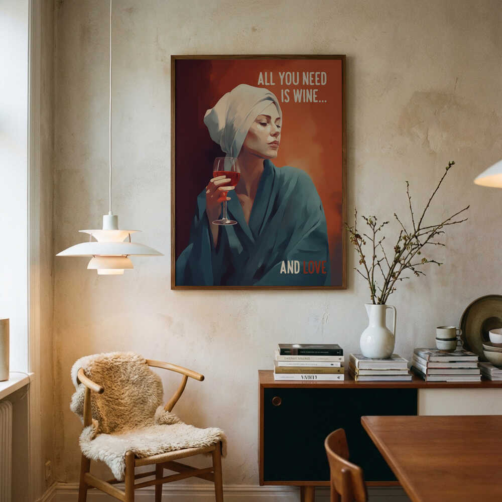 All You Need Is Wine Poster