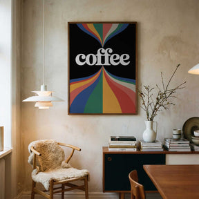 Coffee Rainbow Poster