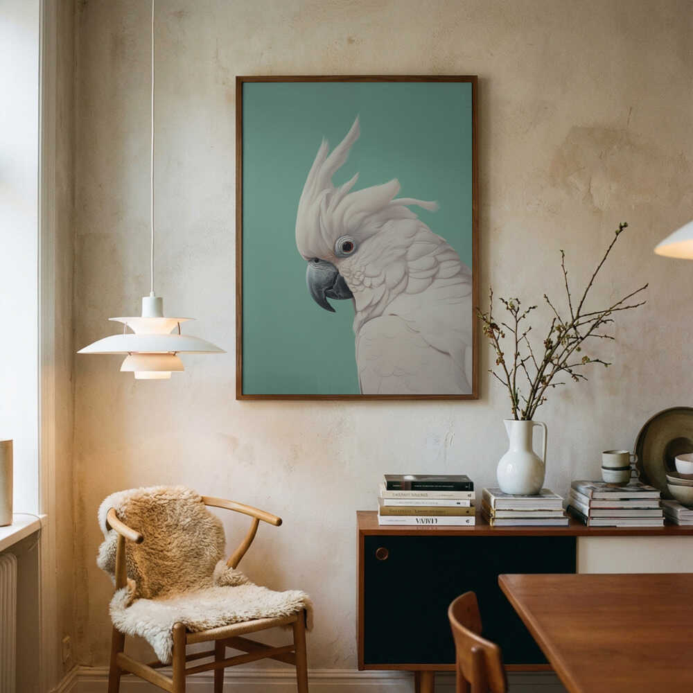 White Cockatoo Poster