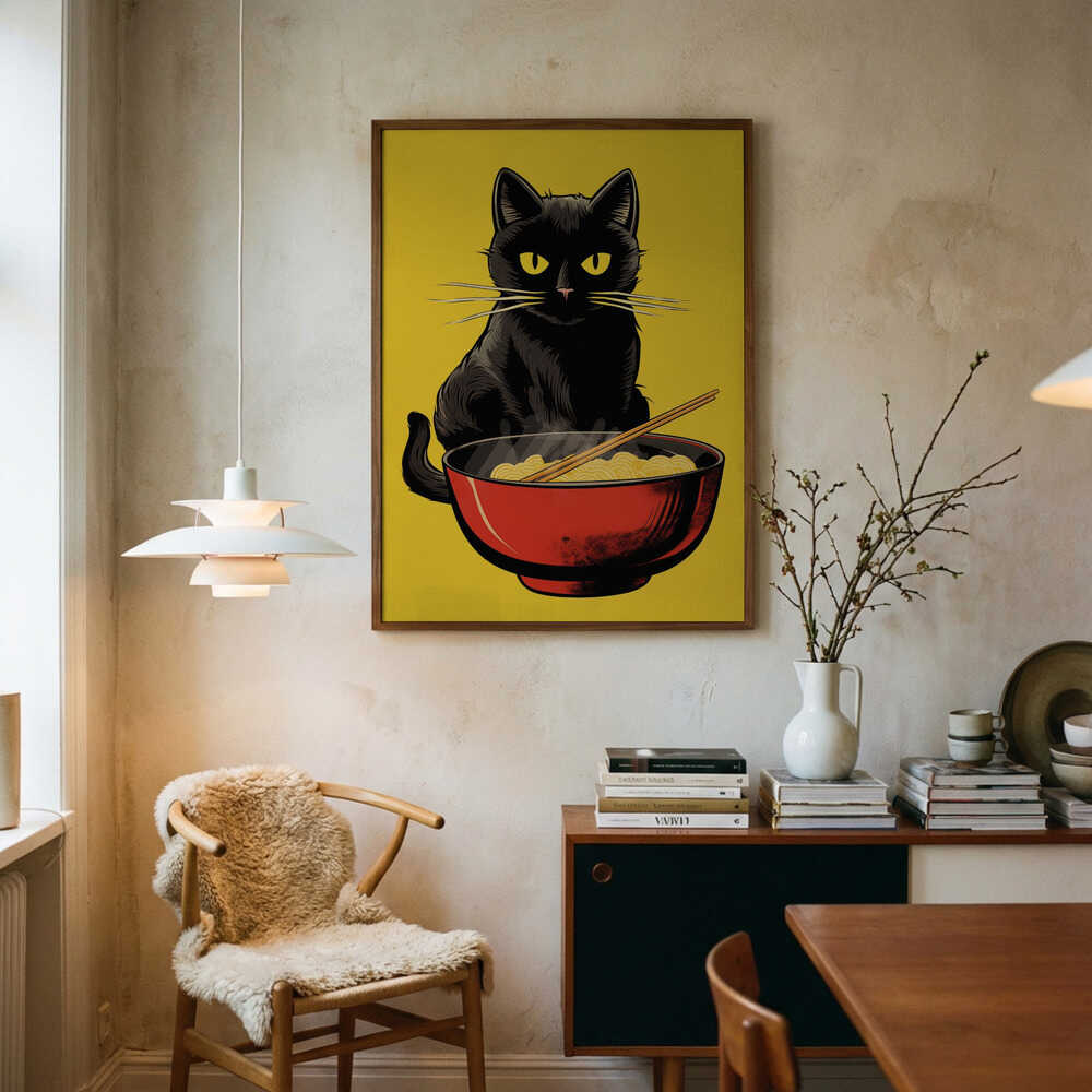 Noodle Cat No 1 Poster