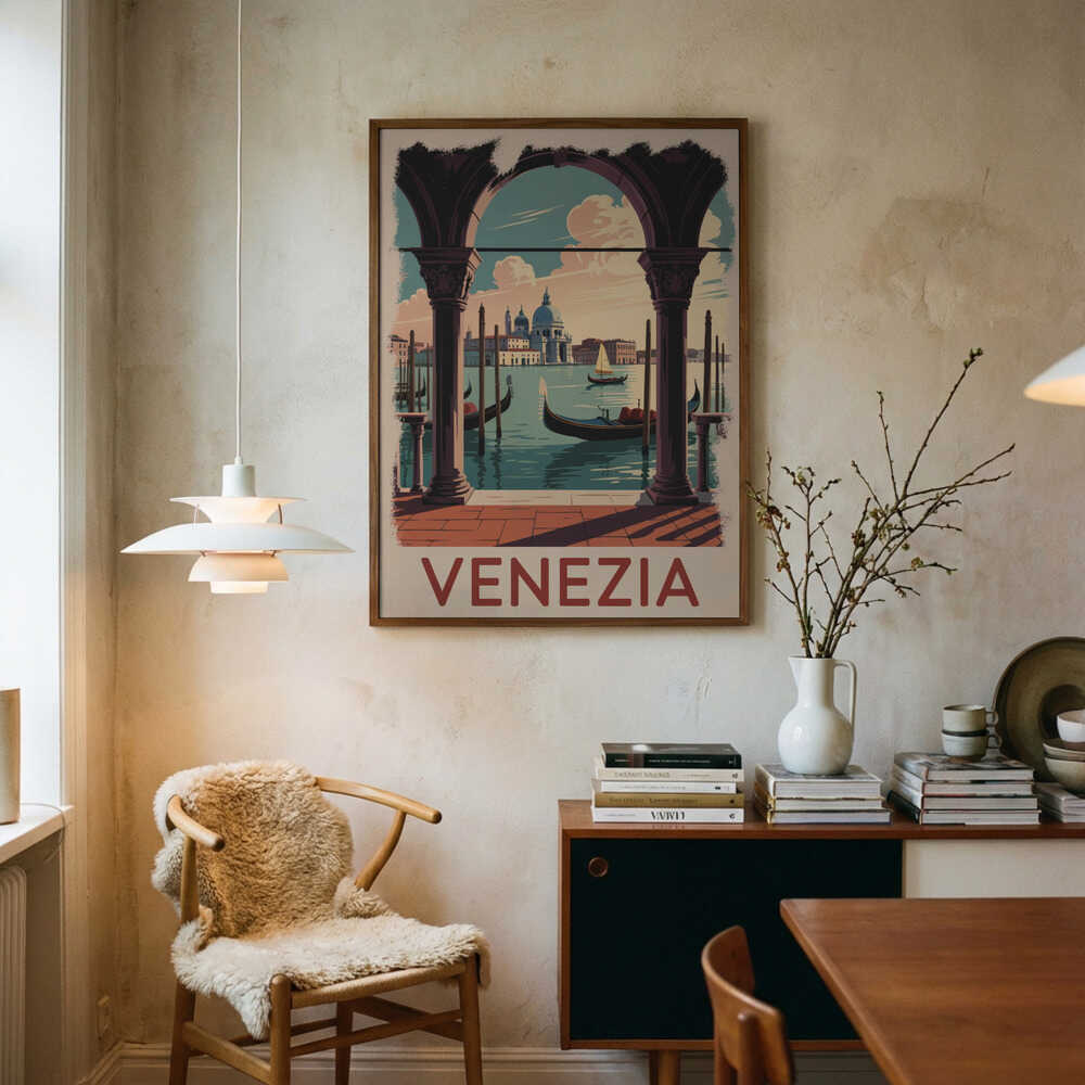 Venezia Vintage Travel Poster Poster