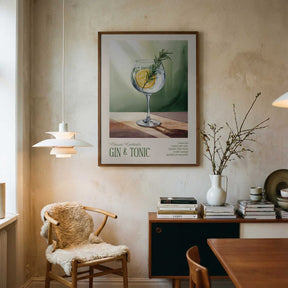 Classic Cocktails - Gin and Tonic Poster