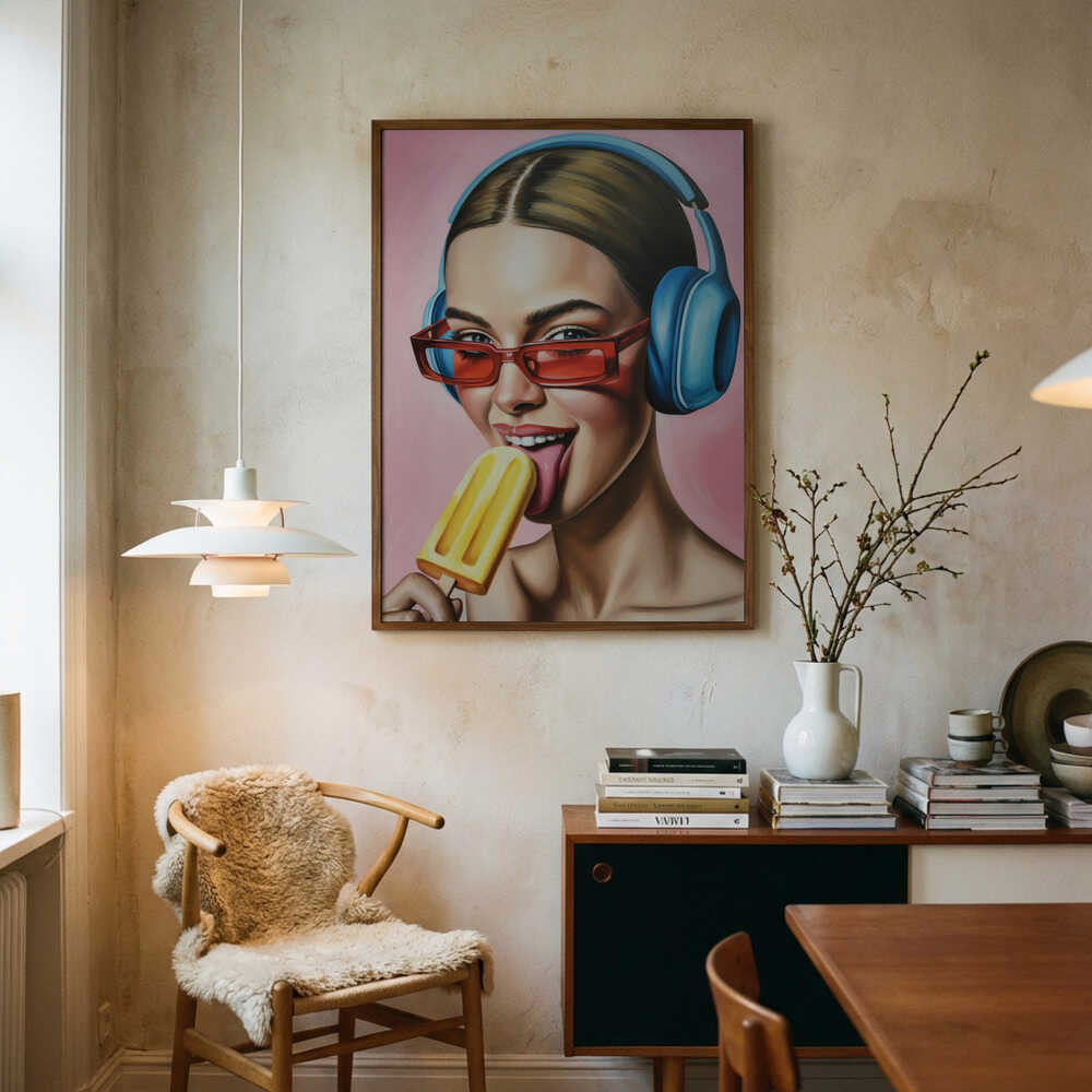 Popsicle and Music Poster