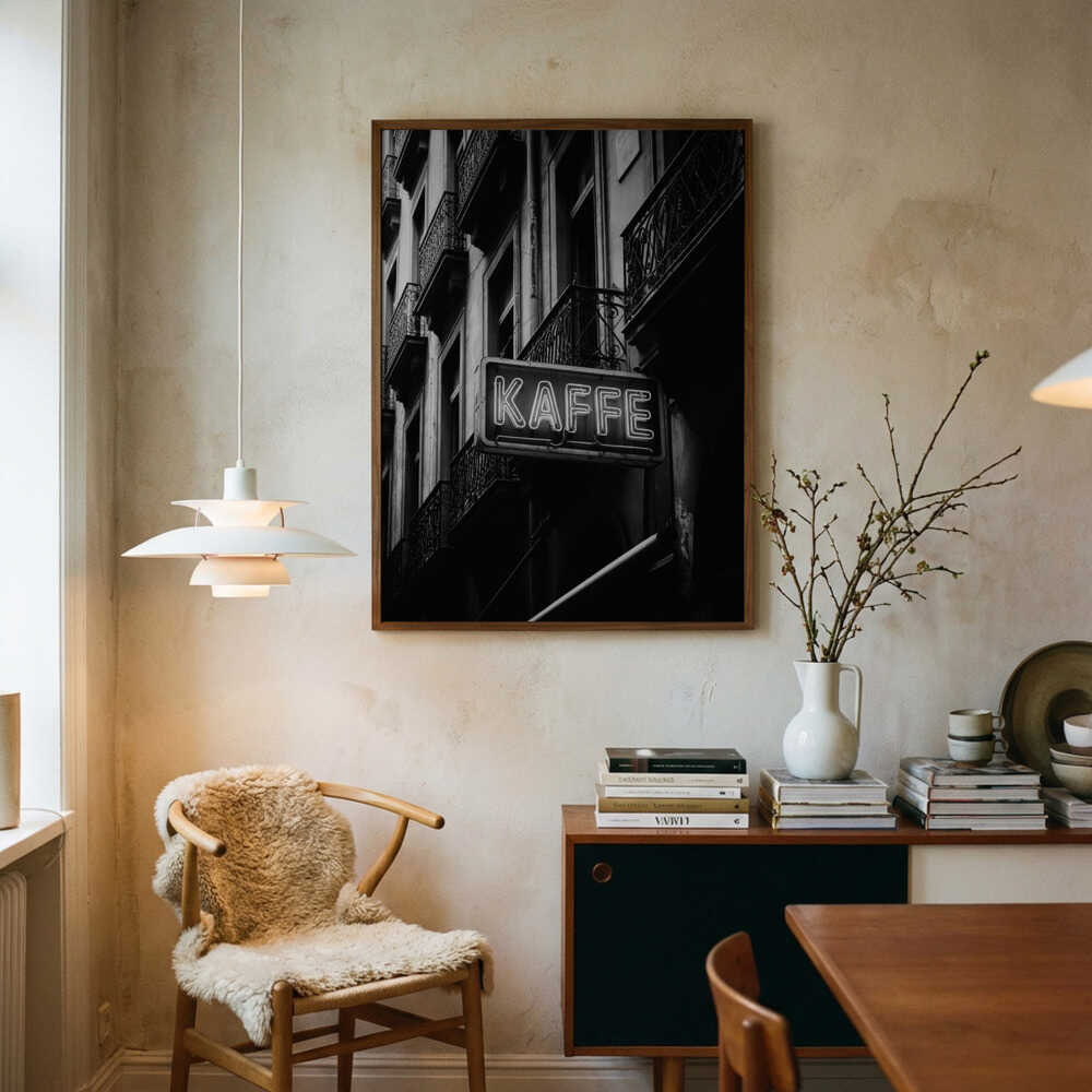 Kaffe Skylt Poster