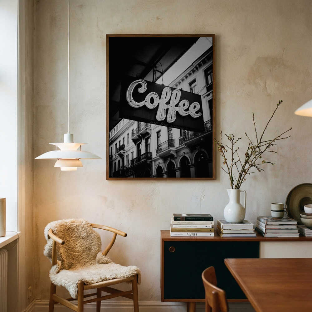 Vintage Coffee Sign No 1 Poster