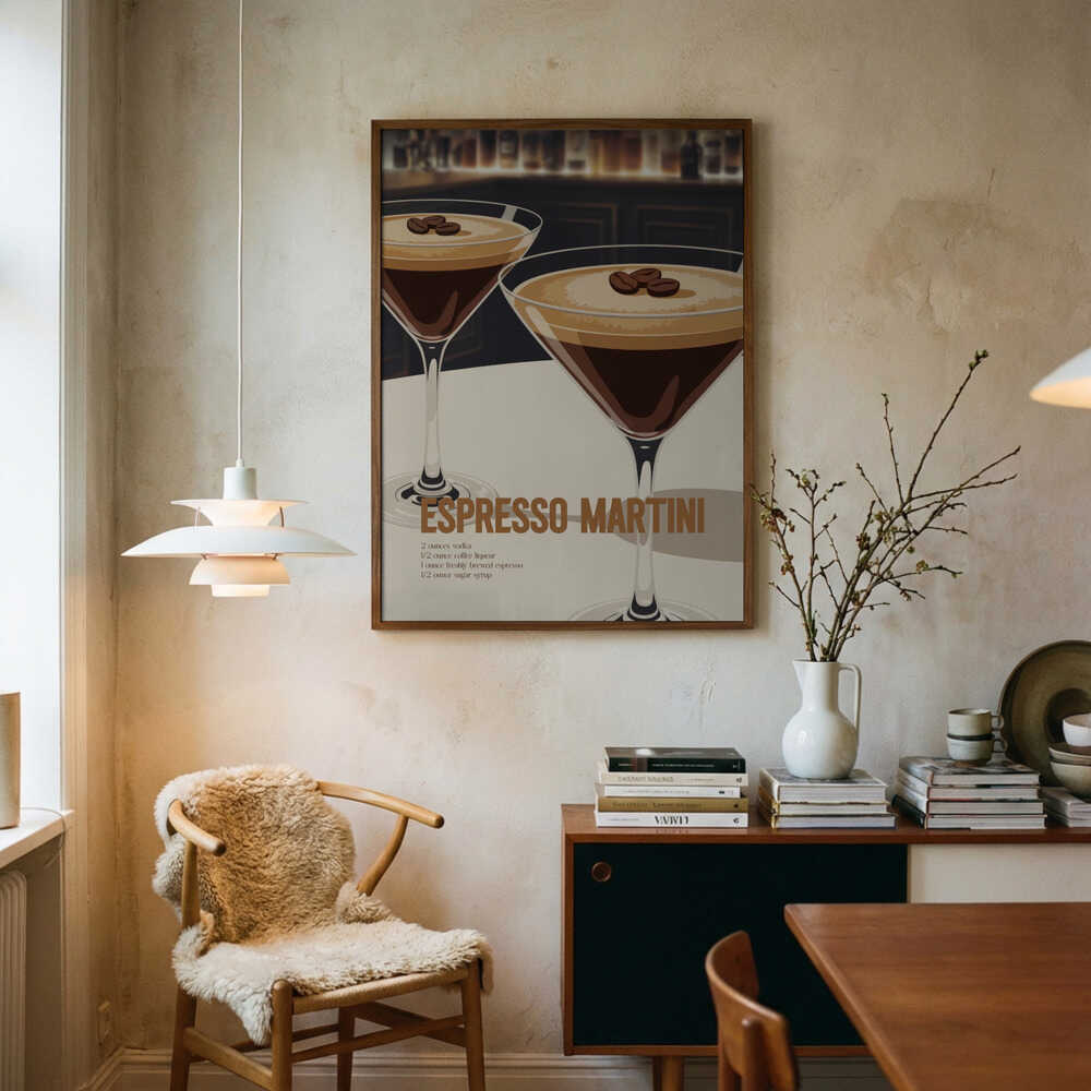 Espresso Martini Recipe Poster